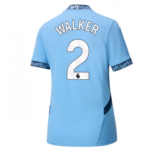 Dres Manchester City Kyle Walker #2 Domaci za Žensko 2024-25 Kratak Rukav